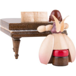 Schaarschmidt Angel with Piano - 4 cm / 1.6 inch