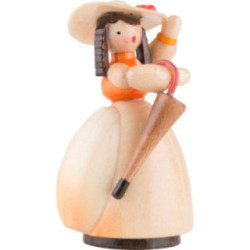 Schaarschmidt Hut-Dame mit Schirm - 4 cm