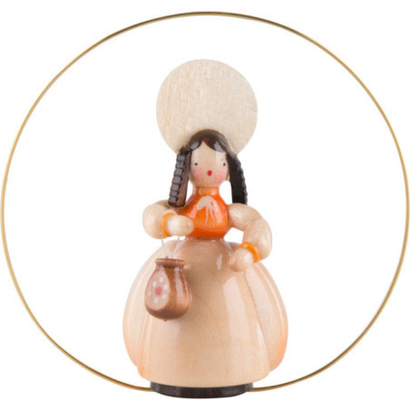 Schaarschmidt Hut-Dame mit Tasche im Ring - 6 cm