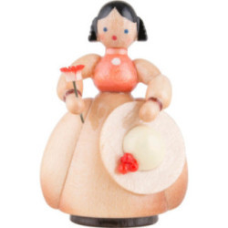 Schaarschmidt Hut-Dame mit Blume - 4 cm