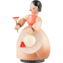 Schaarschmidt Hut-Dame mit Blume - 4 cm