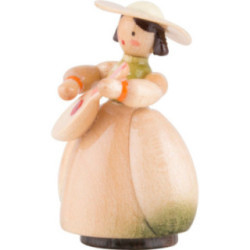 Schaarschmidt Hut-Dame mit Flöte - 4 cm