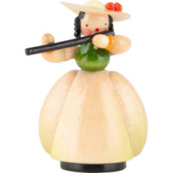 Schaarschmidt Hat Lady with Transverse Flute - 4 cm / 1.6 inch