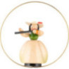 Schaarschmidt Hat Lady with Transverse Flute in Ring - 6 cm / 2.4 inch