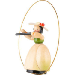 Schaarschmidt Hat Lady with Transverse Flute in Ring - 6 cm / 2.4 inch