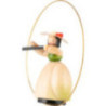Schaarschmidt Hat Lady with Transverse Flute in Ring - 6 cm / 2.4 inch