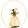 Schaarschmidt Hat Lady with Transverse Flute in Ring - 6 cm / 2.4 inch