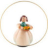 Schaarschmidt Flower Child with Flower Bowl in Ring - 6 cm / 2.4 inch
