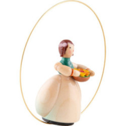 Schaarschmidt Flower Child with Flower Bowl in Ring - 6 cm / 2.4 inch