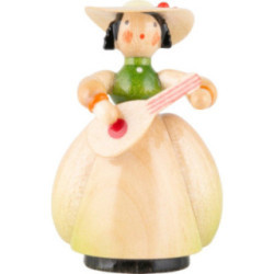 Schaarschmidt Hut-Dame mit Mandoline - 4 cm