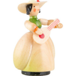 Schaarschmidt Hut-Dame mit Mandoline - 4 cm