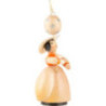 Schaarschmidt Hut-Dame mit Lampion rund blau - 4 cm