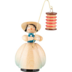 Schaarschmidt Hat Lady with Lampion long red - 4 cm / 1.6 inch