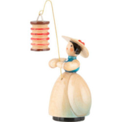Schaarschmidt Hat Lady with Lampion long red - 4 cm / 1.6 inch
