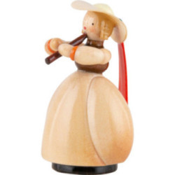 Schaarschmidt Hat Lady with Flute - 4 cm / 1.6 inch