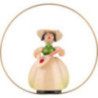 Schaarschmidt Hut-Dame mit Mandoline im Ring - 6 cm