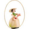 Schaarschmidt Hat Lady with Mandoline in Ring - 6 cm / 2.4 inch