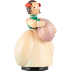 Schaarschmidt Girl with Egg blue - 4 cm / 1.6 inch