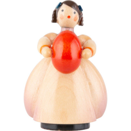 Schaarschmidt Girl with Egg red - 4 cm / 1.6 inch
