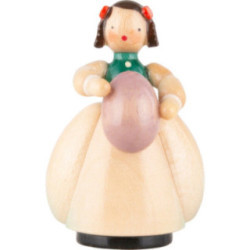 Schaarschmidt Mädchen mit Ei lila - 4 cm