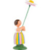 Meadow Flower Girl with Daisy - 11 cm / 4.3 inch