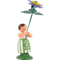 Meadow Flower Girl with Liverleaf - 11 cm / 4.3 inch