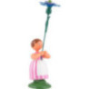 Meadow Flower Girl with Cornflower - 11 cm / 4.3 inch