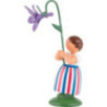 Meadow Flower Girl with Violet - 11 cm / 4.3 inch