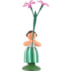 Wiesenblumenmädchen mit Wiesennelke - 11 cm