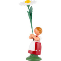 Wiesenblumenmädchen mit Margerite - 11 cm