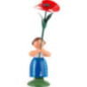 Meadow Flower Girl with Poppy - 11 cm / 4.3 inch