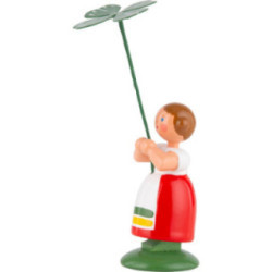 Meadow Flower Girl with Lucky Clover - 11 cm / 4.3 inch