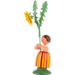 Meadow Flower Girl with Dandelion - 11 cm / 4.3 inch