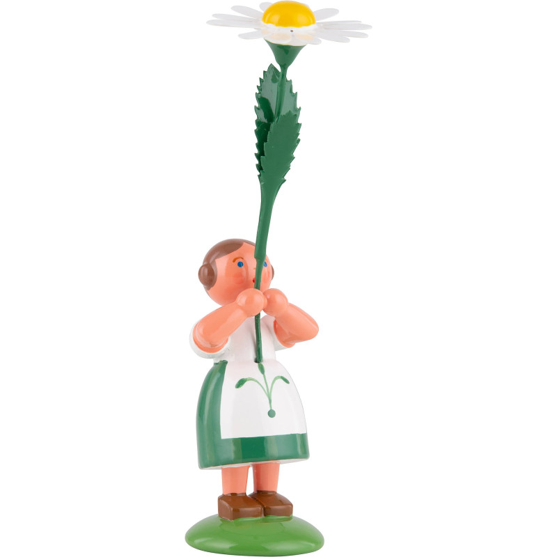 Summer Flower Girl with Marguerite - 12 cm / 4.7 inch