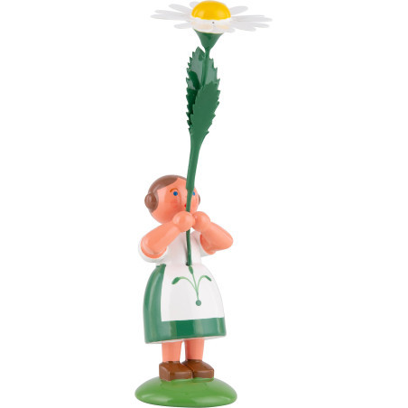 Summer Flower Girl with Marguerite - 12 cm / 4.7 inch