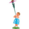 Summer Flower Girl with Purple Coneflower - 12 cm / 4.7 inch