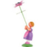 Sommerblumenmädchen mit Anemone - 12 cm