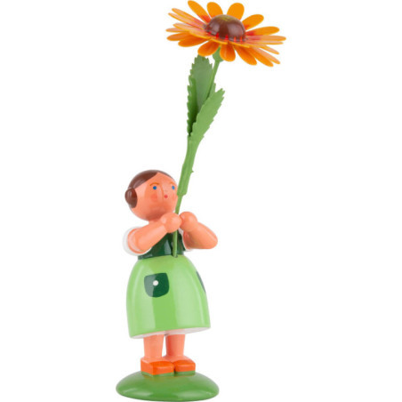 Summer Flower Girl with Blanket Flower - 12 cm / 4.7 inch