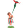 Summer Flower Girl with Poppy - 12 cm / 4.7 inch