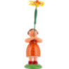 Summer Flower Girl with Yellow Blanket Flower - 12 cm / 4.7 inch