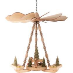 1-Tier Ceiling Pyramid Woodpile - 45 cm / 17.7 inch
