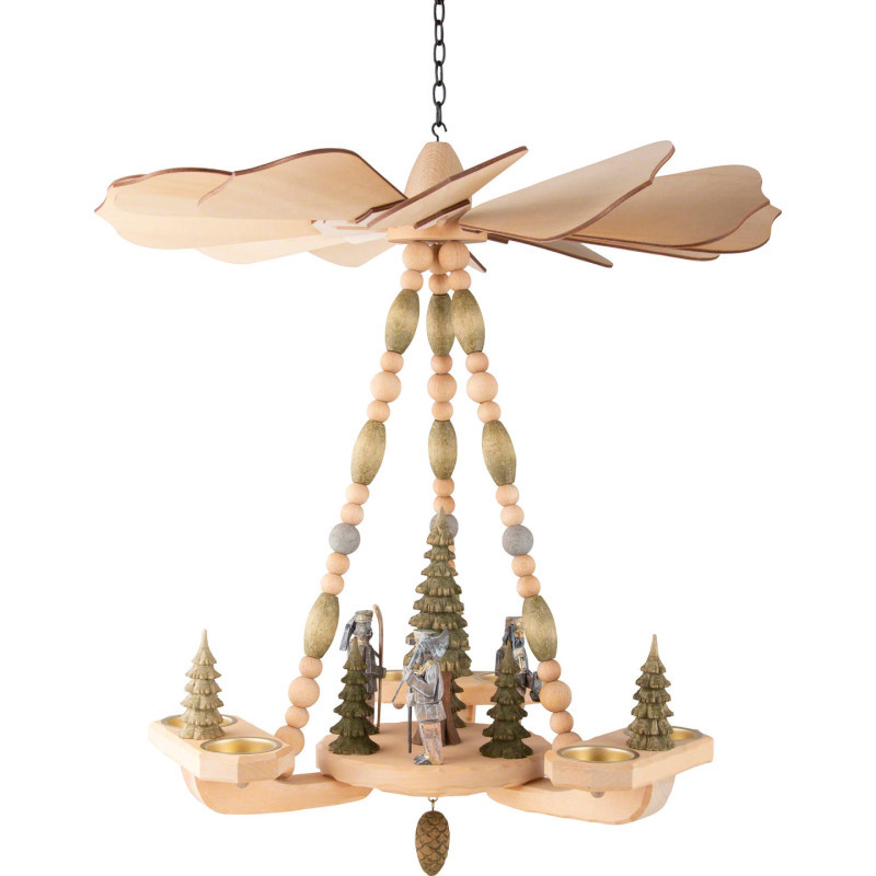 1-stöckige Deckenpyramide Bergmännner - 45 cm