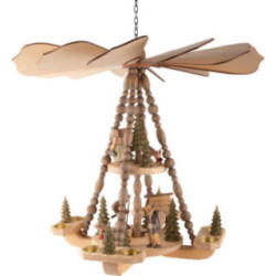 2-stöckige Deckenpyramide Waldleute - 53 cm