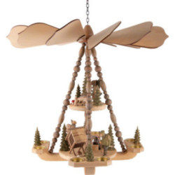 2-stöckige Deckenpyramide Waldleute - 53 cm