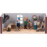 Miniaturstübchen Drehwerk - 4 cm