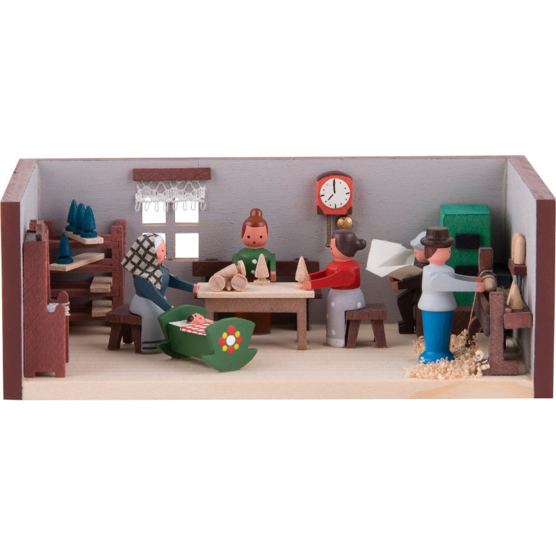 Miniaturstübchen Spielzeugmacherstube - 4 cm