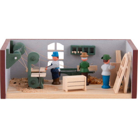 Miniaturstübchen Tischlerei - 4 cm