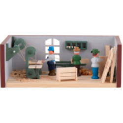 Miniaturstübchen Tischlerei - 4 cm