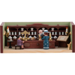 Miniature Room - Pharmacy with Pharmacist - 4 cm / 1.6 inch