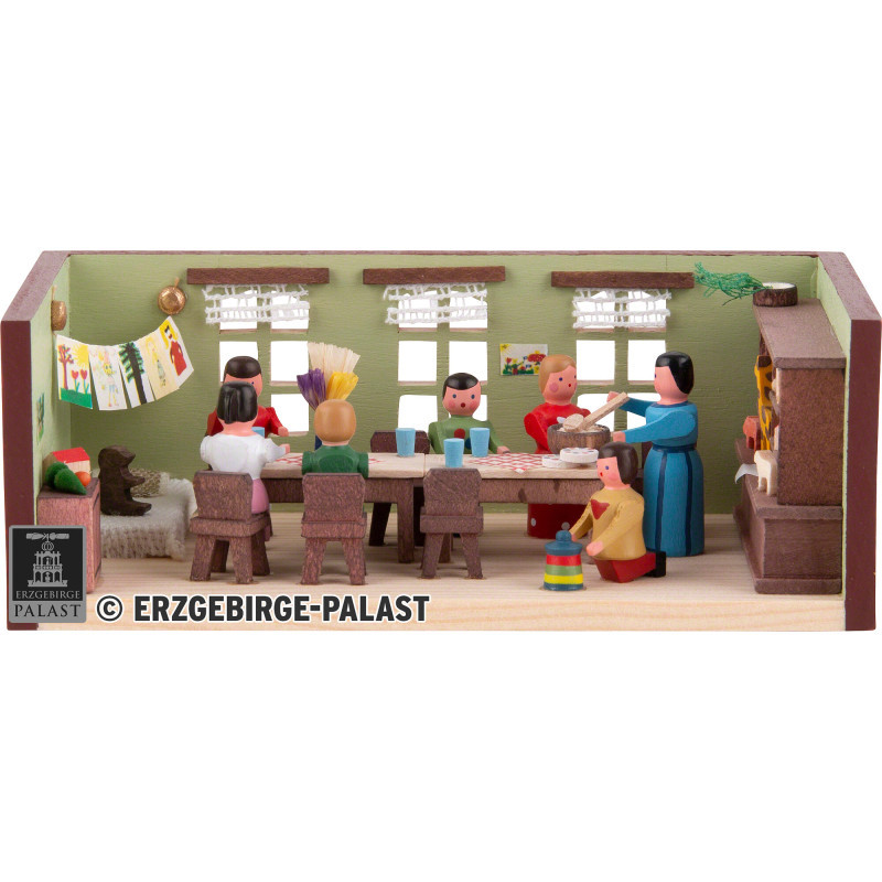 Miniaturstübchen Kindergarten - 4 cm